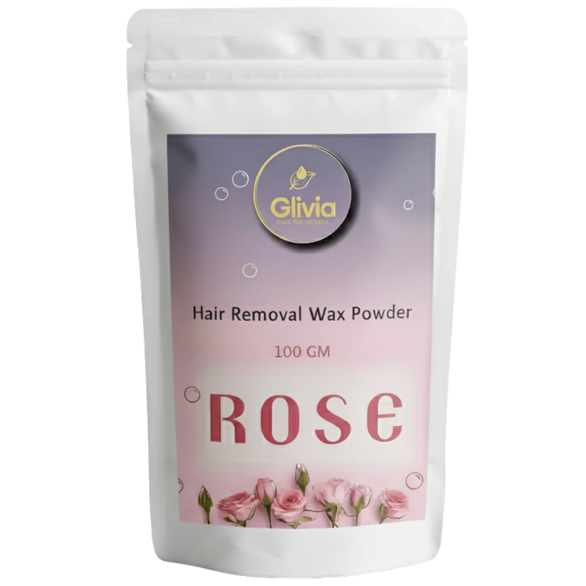 Glivia Rose Brazilian Wax Powder for Women | Face Hair Remover for Women | Upper Lip Remover | Facial Hair Removal | Bikini Wax Powder | Painless Body Bikini Waxing at Home | 100g